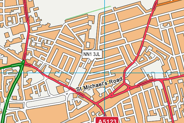 NN1 3JL map - OS VectorMap District (Ordnance Survey) NN1 3JL map - OS VectorMap District (Ordnance Survey)