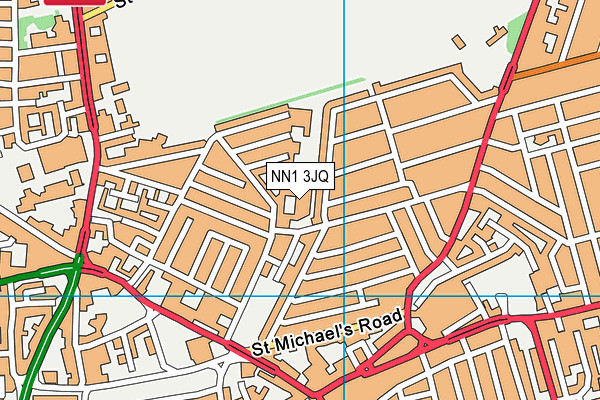 NN1 3JQ map - OS VectorMap District (Ordnance Survey) NN1 3JQ map - OS VectorMap District (Ordnance Survey)