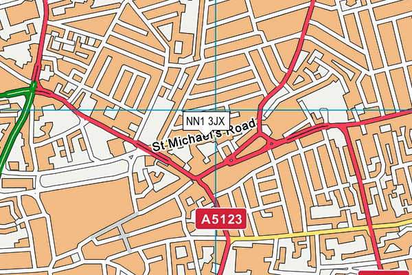 NN1 3JX map - OS VectorMap District (Ordnance Survey) NN1 3JX map - OS VectorMap District (Ordnance Survey)