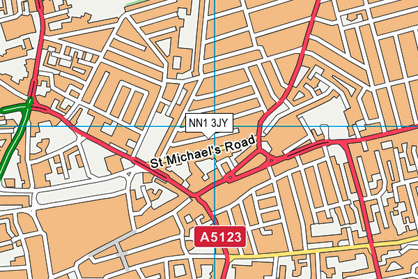 NN1 3JY map - OS VectorMap District (Ordnance Survey) NN1 3JY map - OS VectorMap District (Ordnance Survey)