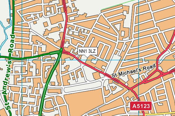 NN1 3LZ map - OS VectorMap District (Ordnance Survey) NN1 3LZ map - OS VectorMap District (Ordnance Survey)