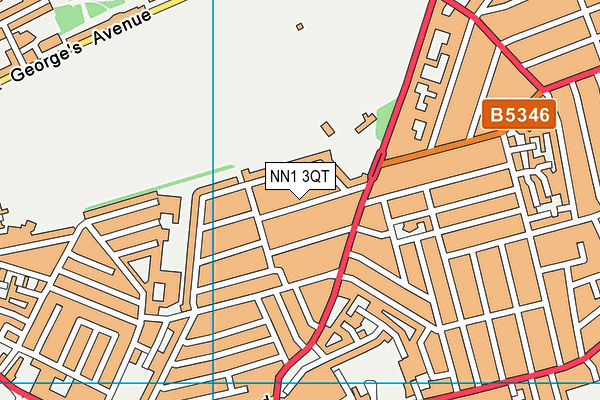 NN1 3QT map - OS VectorMap District (Ordnance Survey) NN1 3QT map - OS VectorMap District (Ordnance Survey)