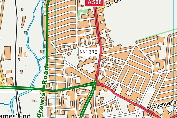 NN1 3RE map - OS VectorMap District (Ordnance Survey) NN1 3RE map - OS VectorMap District (Ordnance Survey)