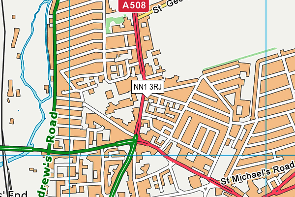 NN1 3RJ map - OS VectorMap District (Ordnance Survey) NN1 3RJ map - OS VectorMap District (Ordnance Survey)