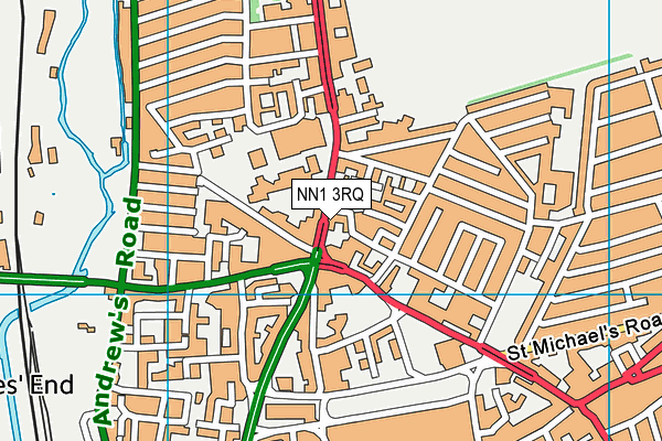 NN1 3RQ map - OS VectorMap District (Ordnance Survey) NN1 3RQ map - OS VectorMap District (Ordnance Survey)