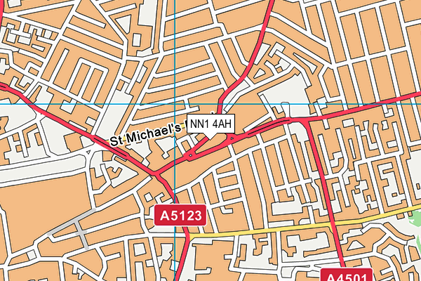 NN1 4AH map - OS VectorMap District (Ordnance Survey) NN1 4AH map - OS VectorMap District (Ordnance Survey)