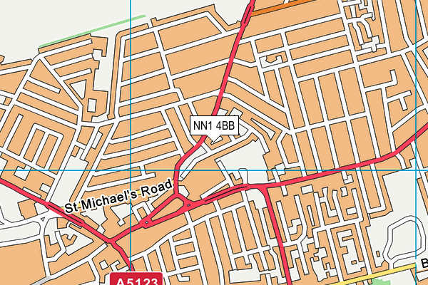 NN1 4BB map - OS VectorMap District (Ordnance Survey) NN1 4BB map - OS VectorMap District (Ordnance Survey)