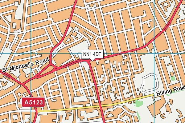 NN1 4DT map - OS VectorMap District (Ordnance Survey) NN1 4DT map - OS VectorMap District (Ordnance Survey)