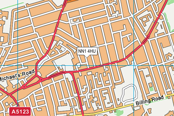 NN1 4HU map - OS VectorMap District (Ordnance Survey) NN1 4HU map - OS VectorMap District (Ordnance Survey)