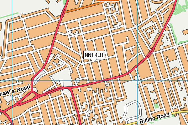 NN1 4LH map - OS VectorMap District (Ordnance Survey) NN1 4LH map - OS VectorMap District (Ordnance Survey)