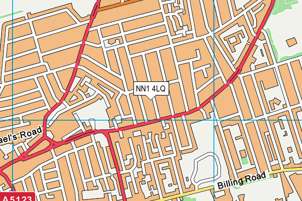 NN1 4LQ map - OS VectorMap District (Ordnance Survey) NN1 4LQ map - OS VectorMap District (Ordnance Survey)