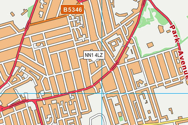 NN1 4LZ map - OS VectorMap District (Ordnance Survey) NN1 4LZ map - OS VectorMap District (Ordnance Survey)