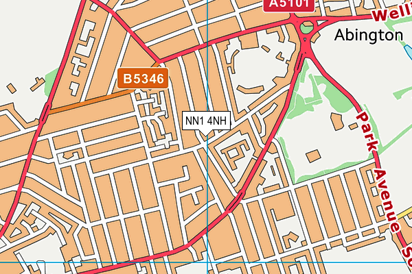 NN1 4NH map - OS VectorMap District (Ordnance Survey) NN1 4NH map - OS VectorMap District (Ordnance Survey)