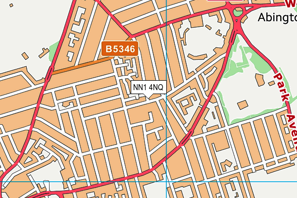 NN1 4NQ map - OS VectorMap District (Ordnance Survey) NN1 4NQ map - OS VectorMap District (Ordnance Survey)