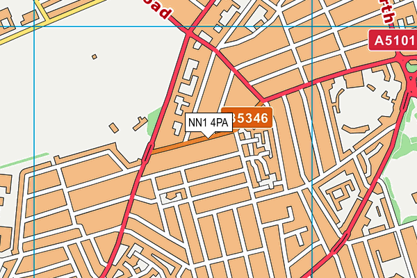 NN1 4PA map - OS VectorMap District (Ordnance Survey) NN1 4PA map - OS VectorMap District (Ordnance Survey)
