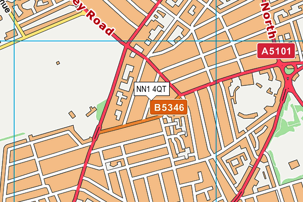 NN1 4QT map - OS VectorMap District (Ordnance Survey) NN1 4QT map - OS VectorMap District (Ordnance Survey)