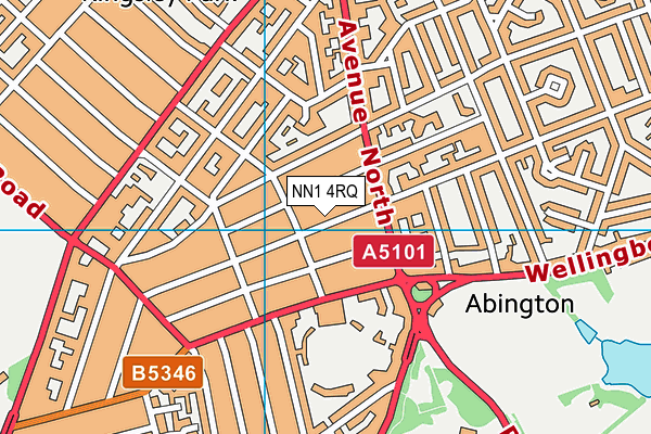 NN1 4RQ map - OS VectorMap District (Ordnance Survey)