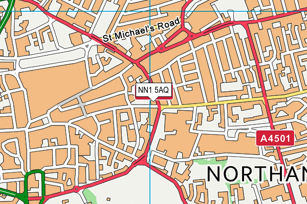 NN1 5AQ map - OS VectorMap District (Ordnance Survey) NN1 5AQ map - OS VectorMap District (Ordnance Survey)