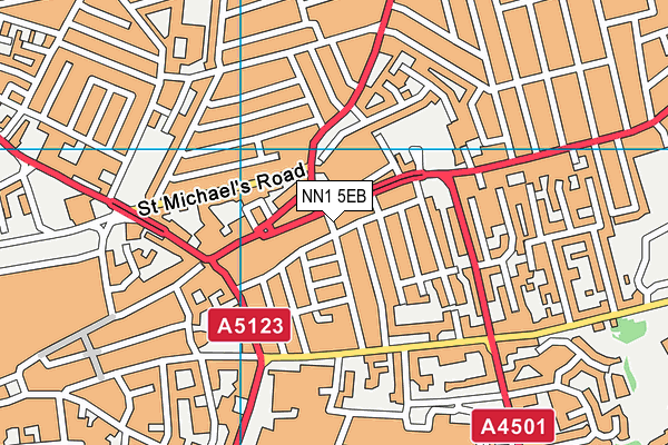 NN1 5EB map - OS VectorMap District (Ordnance Survey)