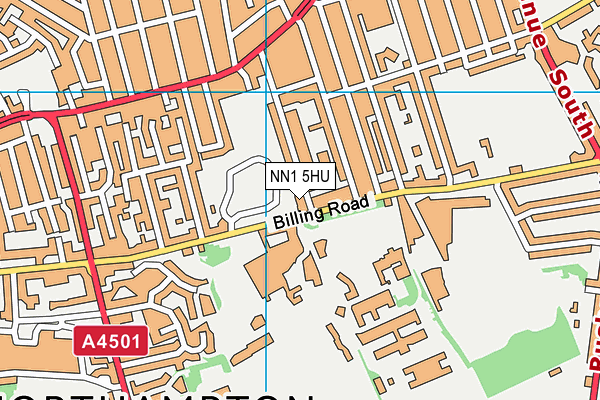 NN1 5HU map - OS VectorMap District (Ordnance Survey)