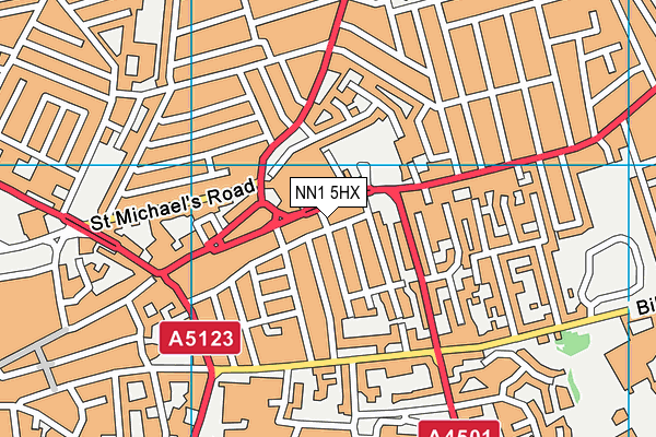 NN1 5HX map - OS VectorMap District (Ordnance Survey) NN1 5HX map - OS VectorMap District (Ordnance Survey)