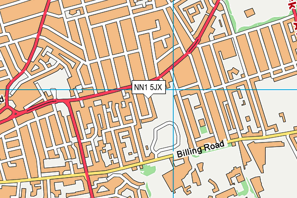 NN1 5JX map - OS VectorMap District (Ordnance Survey) NN1 5JX map - OS VectorMap District (Ordnance Survey)