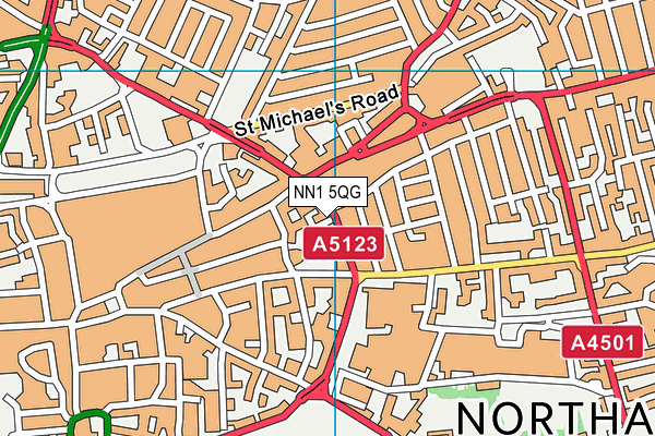 NN1 5QG map - OS VectorMap District (Ordnance Survey) NN1 5QG map - OS VectorMap District (Ordnance Survey)
