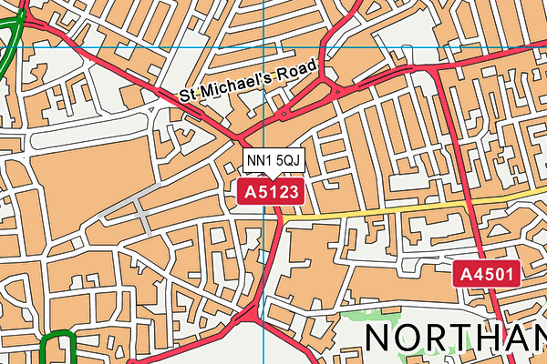 NN1 5QJ map - OS VectorMap District (Ordnance Survey) NN1 5QJ map - OS VectorMap District (Ordnance Survey)