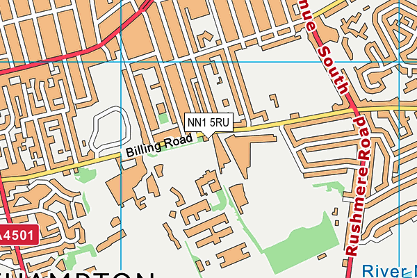 NN1 5RU map - OS VectorMap District (Ordnance Survey) NN1 5RU map - OS VectorMap District (Ordnance Survey)