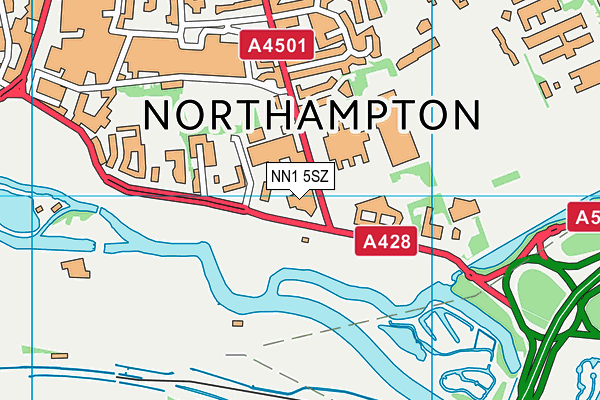 NN1 5SZ map - OS VectorMap District (Ordnance Survey)