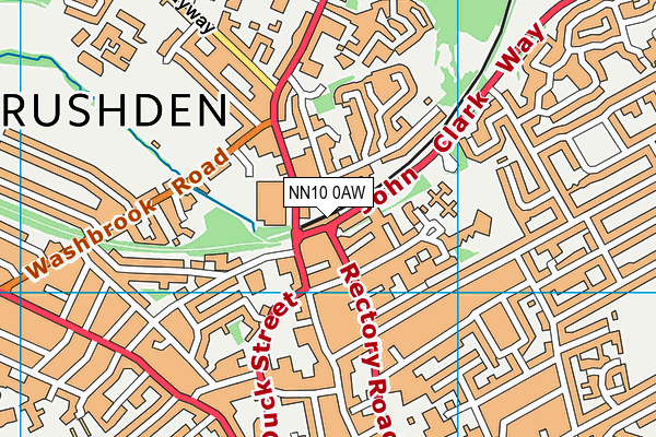 NN10 0AW map - OS VectorMap District (Ordnance Survey)