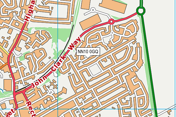 NN10 0GQ map - OS VectorMap District (Ordnance Survey) NN10 0GQ map - OS VectorMap District (Ordnance Survey)
