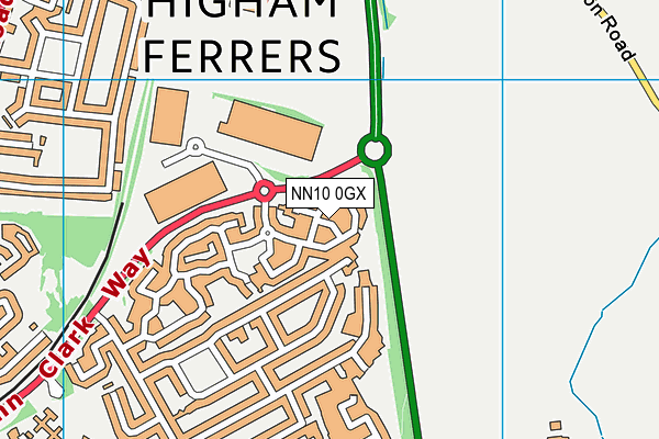 NN10 0GX map - OS VectorMap District (Ordnance Survey) NN10 0GX map - OS VectorMap District (Ordnance Survey)