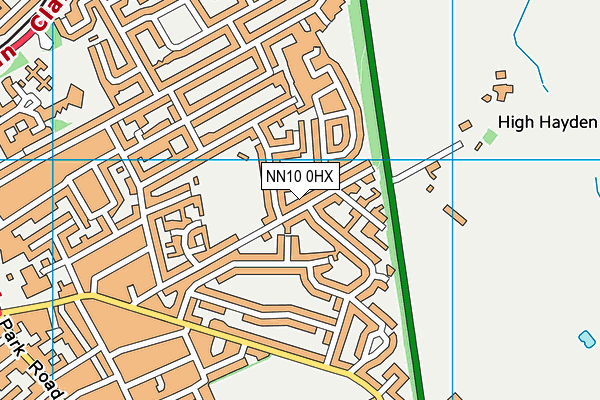 NN10 0HX map - OS VectorMap District (Ordnance Survey) NN10 0HX map - OS VectorMap District (Ordnance Survey)