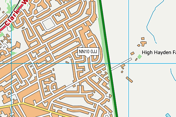 NN10 0JJ map - OS VectorMap District (Ordnance Survey) NN10 0JJ map - OS VectorMap District (Ordnance Survey)