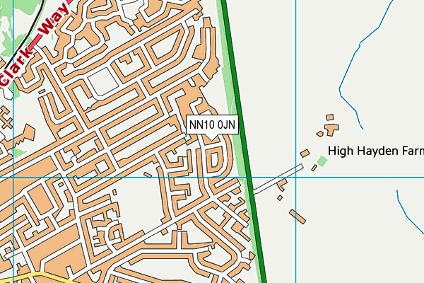 NN10 0JN map - OS VectorMap District (Ordnance Survey) NN10 0JN map - OS VectorMap District (Ordnance Survey)