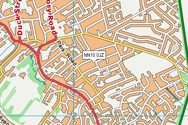 NN10 0JZ map - OS VectorMap District (Ordnance Survey) NN10 0JZ map - OS VectorMap District (Ordnance Survey)
