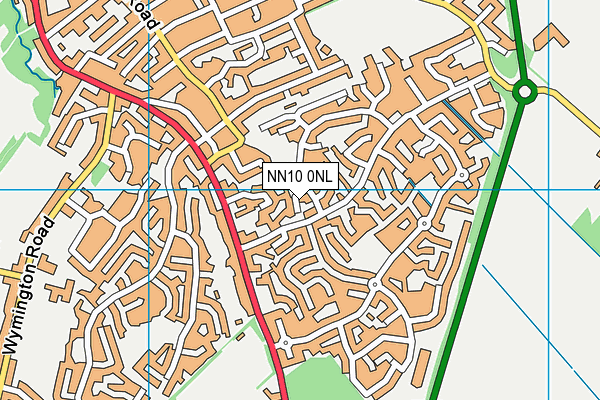 NN10 0NL map - OS VectorMap District (Ordnance Survey)