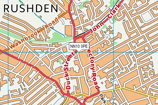 NN10 0PE map - OS VectorMap District (Ordnance Survey)