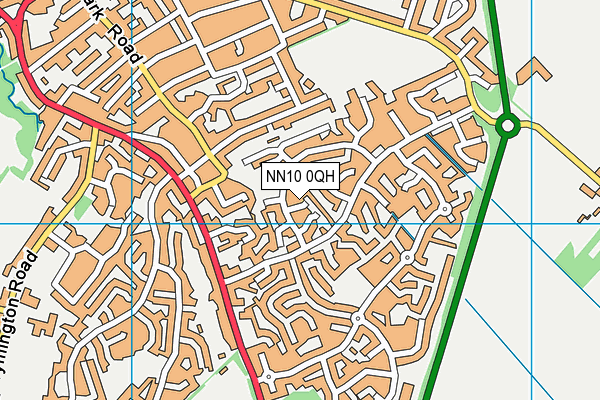 NN10 0QH map - OS VectorMap District (Ordnance Survey) NN10 0QH map - OS VectorMap District (Ordnance Survey)