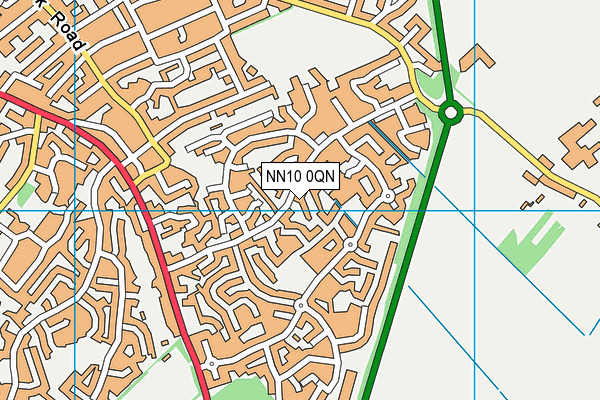 NN10 0QN map - OS VectorMap District (Ordnance Survey) NN10 0QN map - OS VectorMap District (Ordnance Survey)