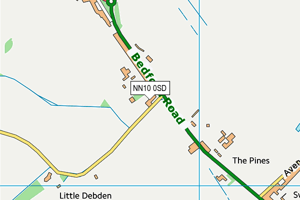NN10 0SD map - OS VectorMap District (Ordnance Survey)
