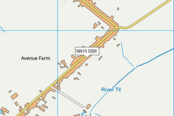 NN10 0SW map - OS VectorMap District (Ordnance Survey)