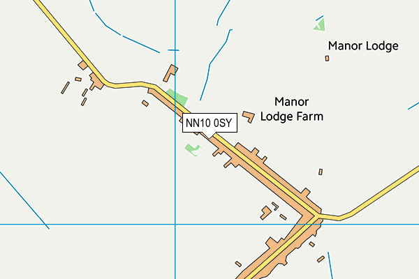 NN10 0SY map - OS VectorMap District (Ordnance Survey)