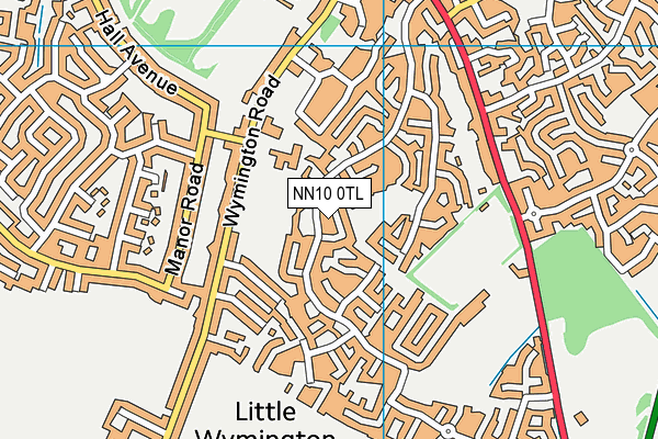 NN10 0TL map - OS VectorMap District (Ordnance Survey)
