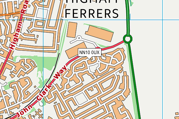 NN10 0UX map - OS VectorMap District (Ordnance Survey) NN10 0UX map - OS VectorMap District (Ordnance Survey)