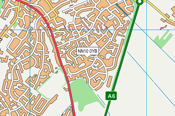 NN10 0YB map - OS VectorMap District (Ordnance Survey) NN10 0YB map - OS VectorMap District (Ordnance Survey)
