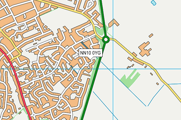NN10 0YG map - OS VectorMap District (Ordnance Survey) NN10 0YG map - OS VectorMap District (Ordnance Survey)