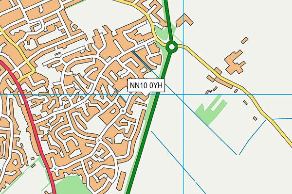 NN10 0YH map - OS VectorMap District (Ordnance Survey) NN10 0YH map - OS VectorMap District (Ordnance Survey)