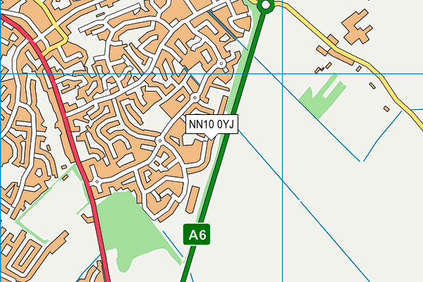 NN10 0YJ map - OS VectorMap District (Ordnance Survey) NN10 0YJ map - OS VectorMap District (Ordnance Survey)